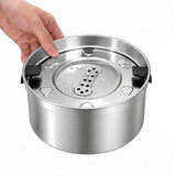 Floating Pet Water Food Bowl 304 Stainless Steel with Removable Plate