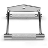 V-Grip Lat Pulldown Bar Non-Slip Rubber Grip Steel Attachment for Cable Pulley Systems Weight Workout Tool Silver