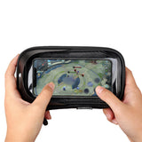 Bicycle Motorcycle Handlebar Mount Holder Waterproof Case for Mobile Phone Black