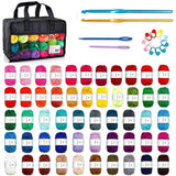 Crochet Set Yarn Hooks Sewing Needles Stitch Markers Storage Bag Style 2