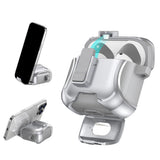 Protective AirPods Case Stand Support Wireless Charging Compatible Silver