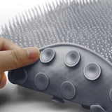 2PCS Silicone Foot Back Body Scrubber Bath Shower Exfoliating Brush Pad Cleaning Mat