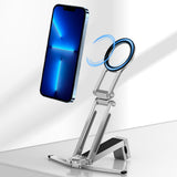 360 Degree Rotating Adjustable Aluminum Phone Tripod for Android iPhone 12 to 17 Silver