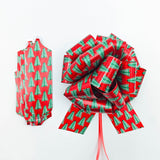 12 PCS Double Sided Printed Christmas Pull Ribbon Bows for Gift Wrapping
