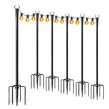 Outdoor String Light Pole Metal Support Stake for Garden Patio