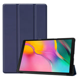 PU Leather Trifold Stand Case Compatible With Fire HD 10 2021 2023 Dark Blue