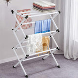3-Tier Clothes Drying Rack Folding Multi-Functional  Laundry Hanger Stand