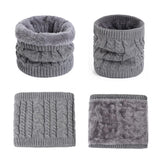 Thick Fleece Neck Warmer Winter Ski Gaiter for Men Women Gray