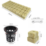 Rockwool Grow Starter Cubes with Net Cups Basket