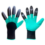 2 Pairs Waterproof Garden Gloves with ABS Claws for Digging