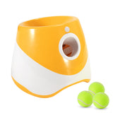 Automatic Fetch Ball Launcher Dog Toy with 3 Balls 3 Range Modes Orange
