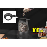 Electric Salt and Pepper Grinder Set with LED Light Rechargeable with Charging Base