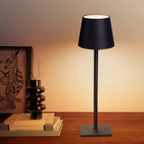 Cordless 3 Color Dimmable Table Lamp Rechargeable Modern LED Desk Lamp Black