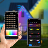 Bluetooth RGB Smart Eave Lights Solar Powered Outdoor Christmas LED String Lights