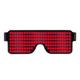 LED Light Up Glasses with 10 Dynamic Patterns for Party and Rave Red