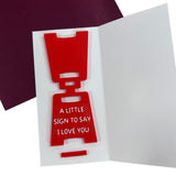 A Little Sign to Say I Love You Mini Plaque Ornament for Home Desk Decor
