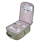 4Pcs Set Travel Luggage Bags 40L Backpack fits 17" Laptop with 3 Packing Cubes Green