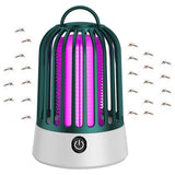 Electric Mosquito Zapper Portable Rechargeable Mosquito Killer Lamp Green