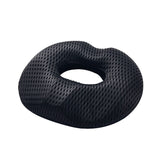 Men's Donut Seat Cushion Thick Memory Foam Hemorrhoid Pillow for Office Home Chairs Black