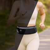 Running Belt for Men Women Secure Jogging Pouch for Phone Keys Essentials Black