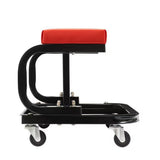 Mechanic Roller Stool with Divided Tool Tray for Home Garage Shop