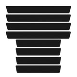 8 PCS Carbon Fiber Texture Car Door Sill Guard Stickers