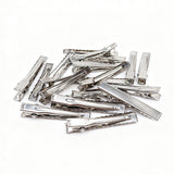 100-Pack Silver Metal Hair Clips for and Women DIY Craft Hairpins L