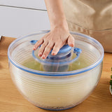 5L Vegetable and Fruit Dryer Multifunctional Salad Spinner Light Blue