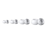 8 Pairs Silicone Ear Tips Compatible With AirPods Pro 1 and 2 Comfortable Replacement Ear Tips White