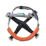 2 PCS Cotton Fire Resistant Foam Hard Hat Sweatbands with Hook and Loop Orange