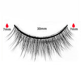 3 Pairs of  Eyelashes Self-Adhesive Multiple Reversible Glue-Free Reusable Fake Eyelashes