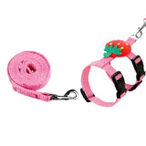 4Pcs Adjustable Bunny Rabbit Harness and Leash Set Small Pet Cute Vest Harness Leash for Bunny Small Pets
