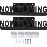 2PCS Vinyl Records Now Playing Display Shelf Vinyl Record Storage Wall Display Shelf Black