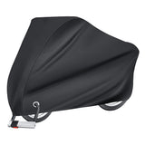 Outdoor Bike Cover Waterproof Electric Motorcycle Covers Rain Sun UV Dust Proof with Lock Hole Black