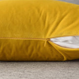 2PCS Velvet Stripe Cushion Covers Decorative Throw Pillow Cases for Sofa & Home Decor Yellow