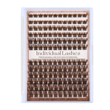 Lash Clusters Natural Lash Extensions Wispy Eyelash Clusters for Light Hair Dark Brown