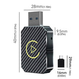 Wireless CarPlay Android Auto Adapter Plug and Play USB Car Dongle Connect Box