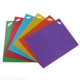6 PCS Flexible Cutting Boards for Kitchen Non Slip Cutting Mat for Meat and Vegetables