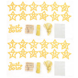2 Set Glitter Star 1 to 12 Month Banner for First Birthday Photo Display