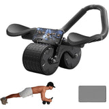 Automatic Rebound Abdominal Wheel Ab Roller Wheel with Elbow Support Fitness