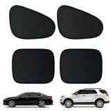 4Pcs Car UV Protection Covers Window Sun Shades Side and Rear