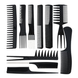10Pcs Hair Combs Salon Hairdressing Hair Style Barber Plastic Brush Comb