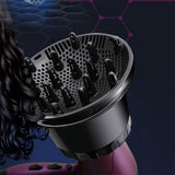 Universal Hair Dryer Diffuser Attachment for Curly and Wavy Hair with Scalp Massage Brush