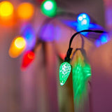 7M Solar Strawberry String Lights Waterproof Christmas LED Holiday Decor - Multicolor