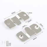10 Pairs Sectional Couch Connector with Screws for Picture Frame Furniture Small