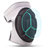 Pair of Knee Pads Anti-Slip Knee Protector Braces for Work Sports Grey