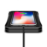 Wireless Charging Pad 15W 2 in 1 with Non Slip Car Phone Holder