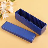 2Pcs 20-Slot Coin Slab Storage Boxes with Snap Lid Plastic Coin Holder Organizer for NGC PCGS Coin Slabs Blue