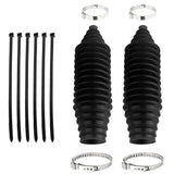 12 Pcs Tie Rod Boot Kit with Clips and Cable Ties for Steering System Protection