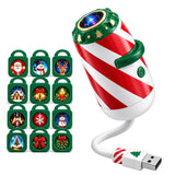Christmas Projection Light USB with Assorted Lenses for Ceiling Style 2